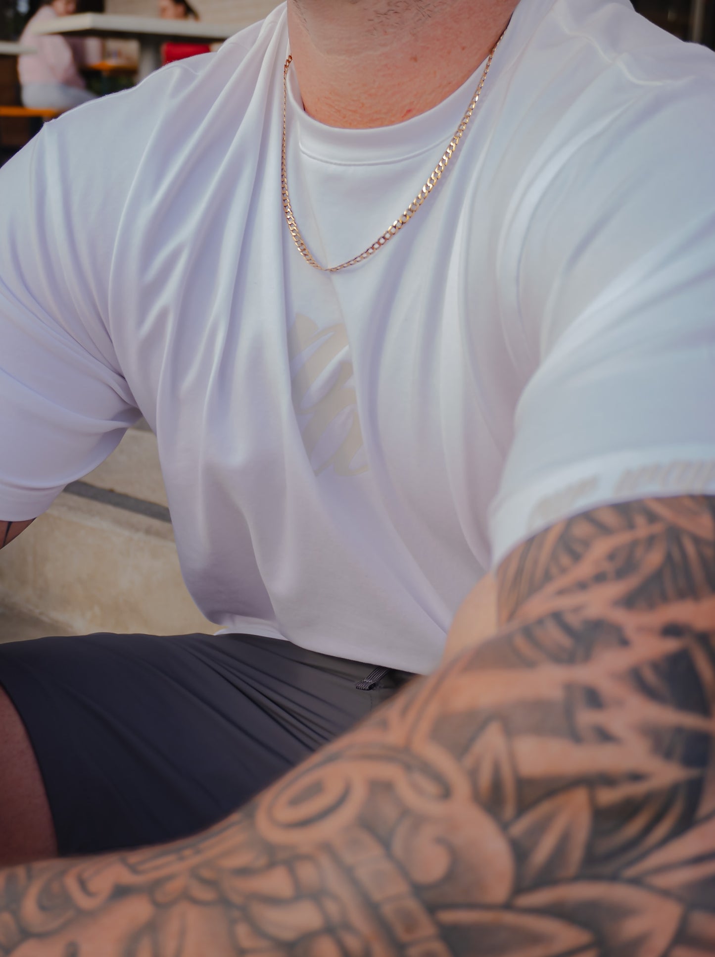 Hybrid Tee (Off-White)